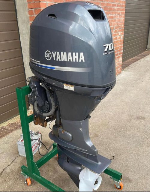 2014 Yamaha 70 hp 4-Stroke 20'' Shaft Remote Steer Power Tilt & Trim Outboard Motor