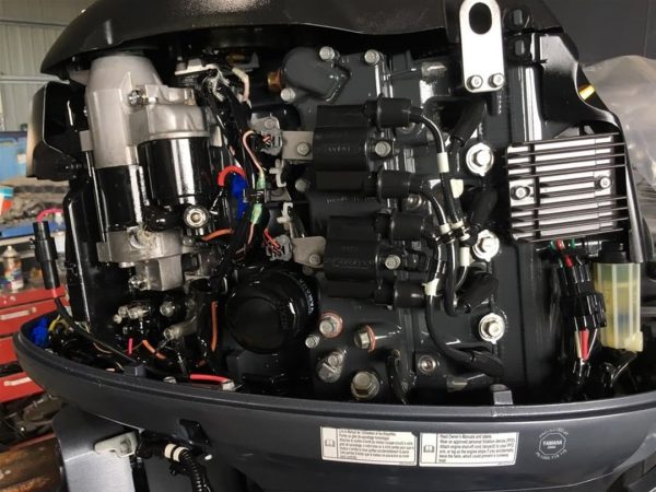 2015 Yamaha 70 hp 4-Stroke 25'' Shaft Remote Steer Power Tilt & Trim Outboard Motor - Image 3