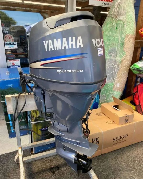 2003 Yamaha 100 HP 4-stroke 20" Shaft Outboard Motor - Image 2