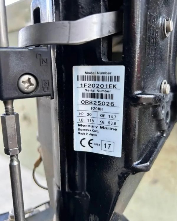 2020 Mercury 20 hp 4-Stroke Outboard Motor - Image 4