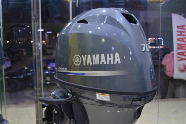 2021 Yamaha 70 HP 4-Stroke 20" Shaft Remote Steer Power Tilt & Trim Outboard Motor - Image 5