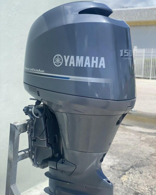 2018 Yamaha 150 HP 4-Stroke 25" Shaft Remote Steer Power Tilt And Trim Outboard Motor - Image 6